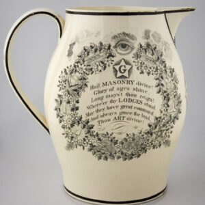 Masonic Liverpool Jug Named to Solomon Clarkson Inventory Thumbnail